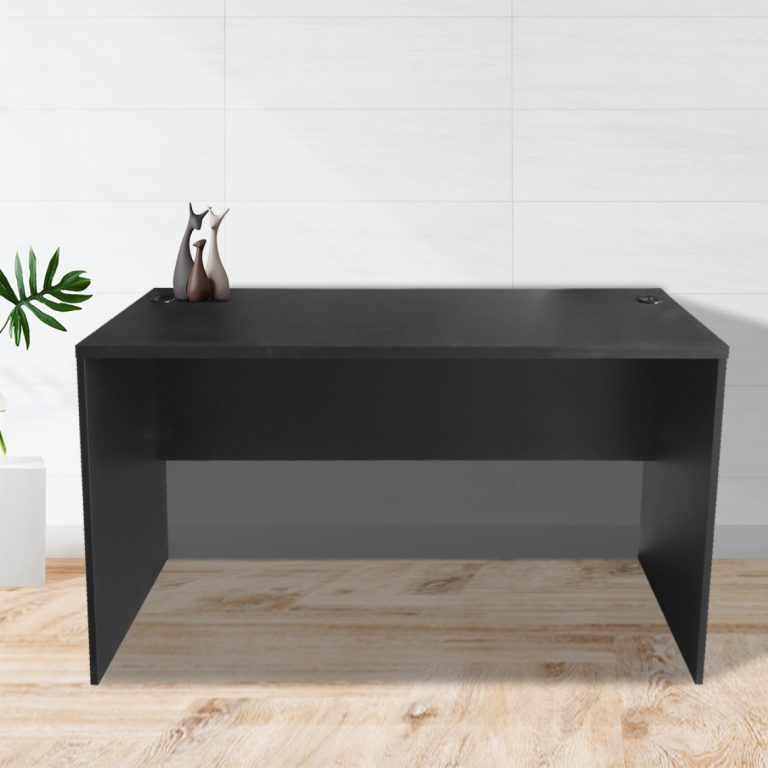 Bureau - meuble informatique - 140 cm de large et 50 cm de profondeur - noir - image alternative