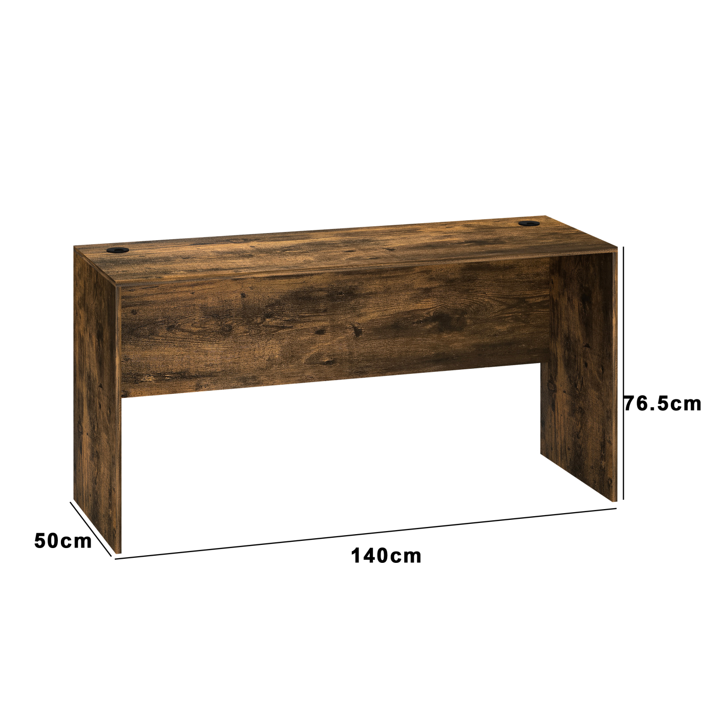 Bureau - table pour ordinateur portable - 140 cm de large et 50 cm de profondeur - noyer - VDD World FR Bureau - table pour ordinateur portable - 140 cm de large et 50 cm de profondeur - noyer - VDD World FR