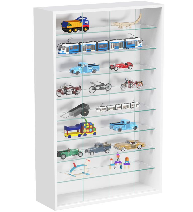 VDD Vitrine debout vitrine murale suspendue - portes coulissantes - 60 x 105 x 20 cm