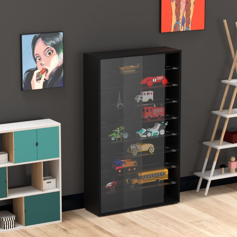 VDD Vitrine debout vitrine murale suspendue - portes coulissantes - 60 x 105 x 20 cm - image alternative