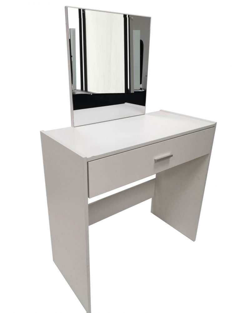 Coiffeuse maquillage table de maquillage maquillage avec miroir et tiroir blanc
