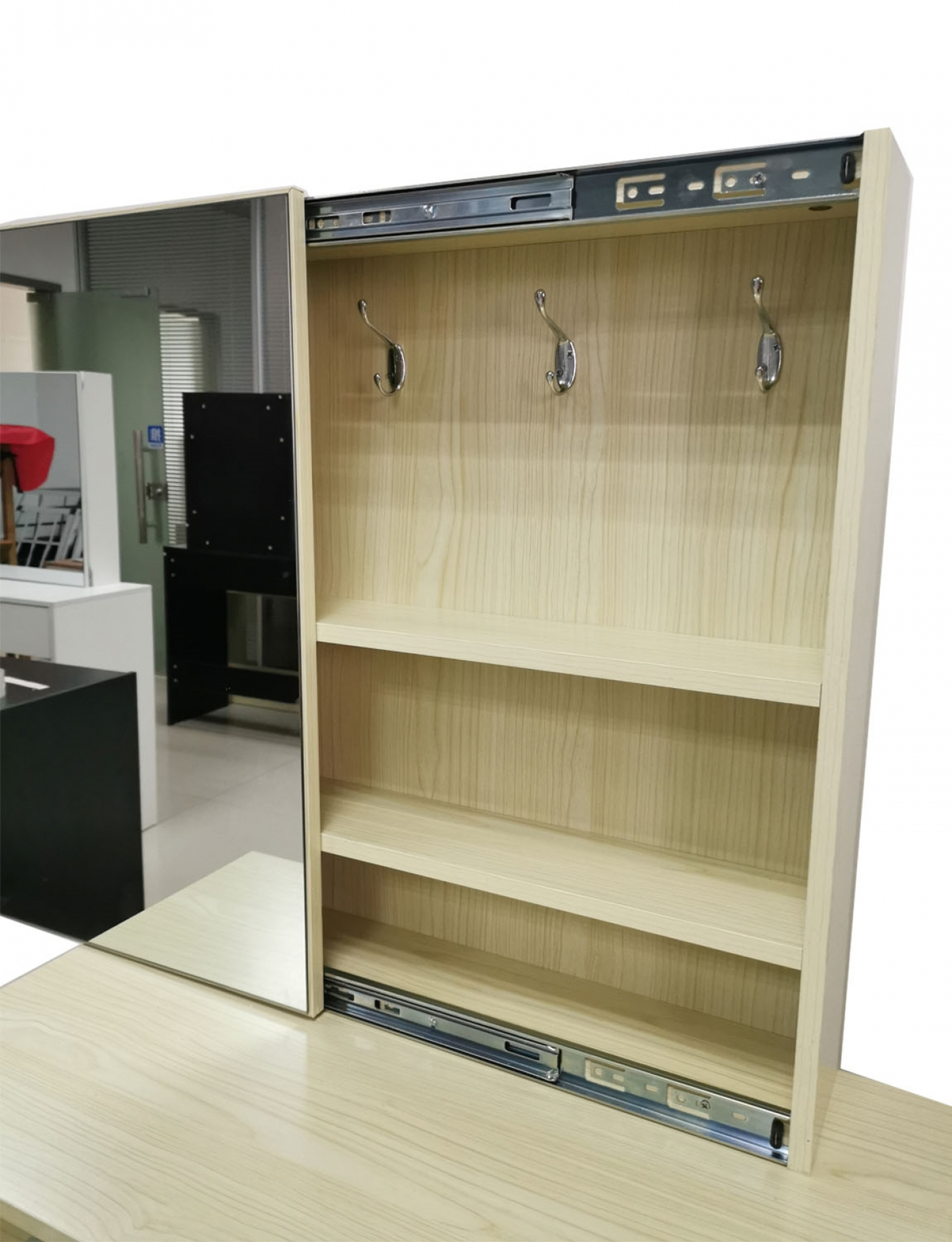 Coiffeuse maquillage maquillage table de maquillage avec armoire miroir et tiroir de rangement marro - VDD World FR Coiffeuse maquillage maquillage table de maquillage avec armoire miroir et tiroir de rangement marro - VDD World FR