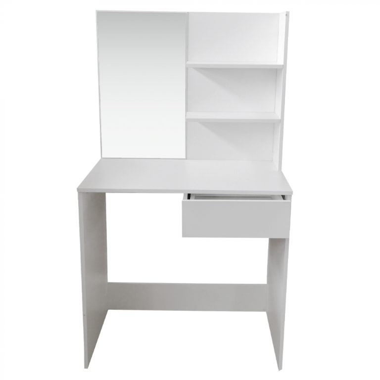 Coiffeuse maquillage table de maquillage - coiffeuse - avec miroir - blanc