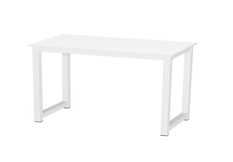 Table de bureau - table de cuisine - largeur 110 cm - blanc