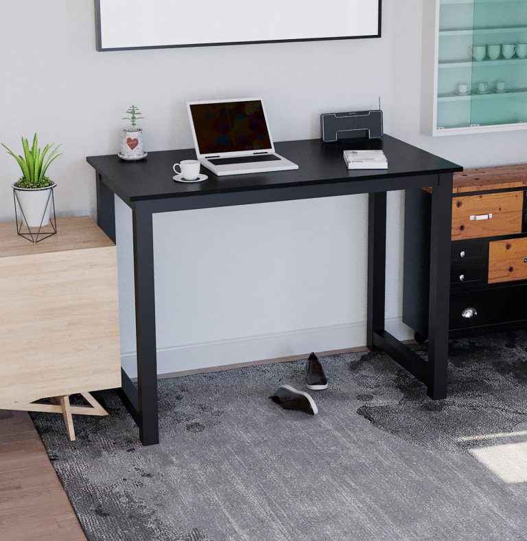 Table de bureau - table de cuisine - largeur 110 cm - noir - image alternative