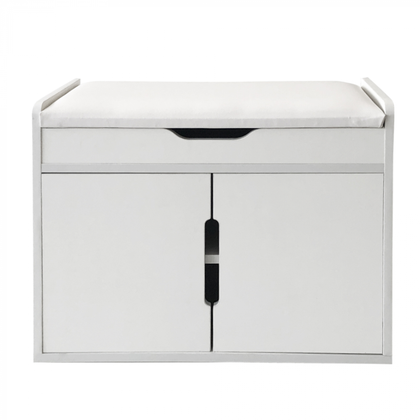 Meuble à chaussures banc d'entrée avec espace de rangement - étagère à chaussures - pliable avec cou - image alternative