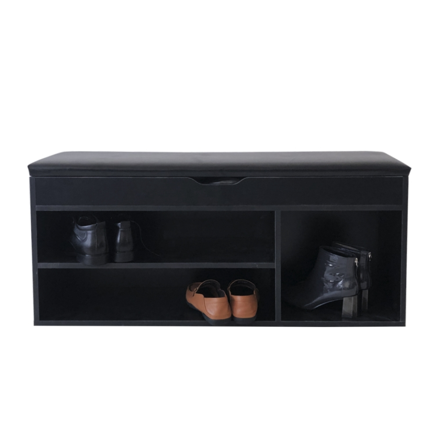 Banc d'entrée meuble à chaussures avec espace de rangement - étagère à chaussures - avec coussin d'a - VDD World FR Banc d'entrée meuble à chaussures avec espace de rangement - étagère à chaussures - avec coussin d'a - VDD World FR
