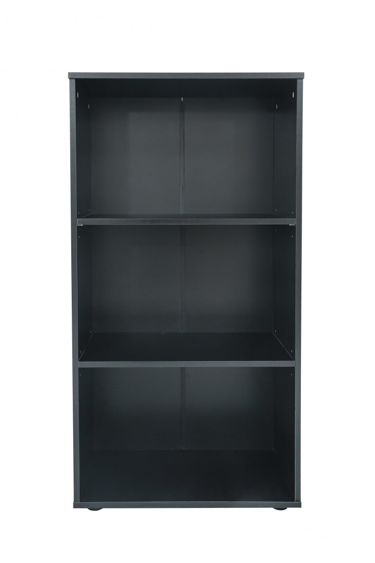 Classeur bibliothèque - armoire murale ouverte noir