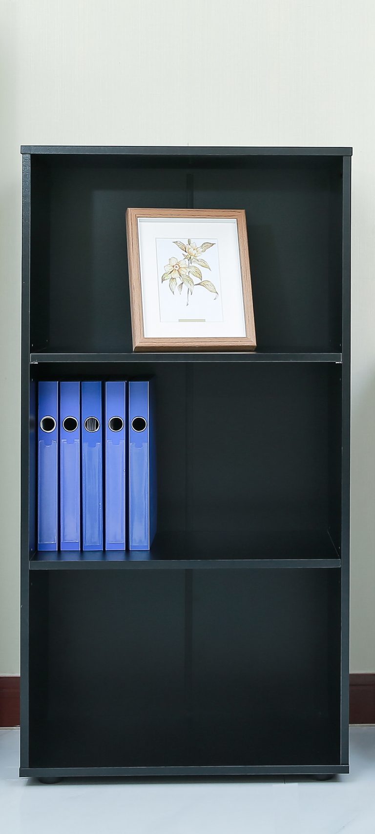Classeur bibliothèque - armoire murale ouverte noir - image alternative