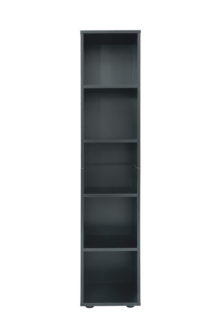 Meuble colonne 5 compartiments ouverts - meuble de rangement salle de bain chambre hall