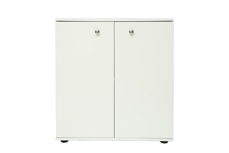 Classeur armoire de rangement Vandol mini blanc hauteur 74 cm