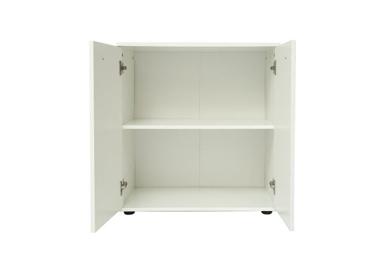 Classeur armoire de rangement Vandol mini blanc hauteur 74 cm - image alternative