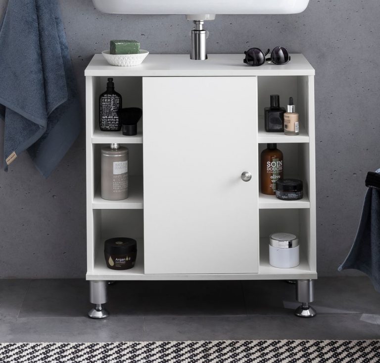 Meuble pour salle de bain meuble vasque Clevaso blanc - image alternative