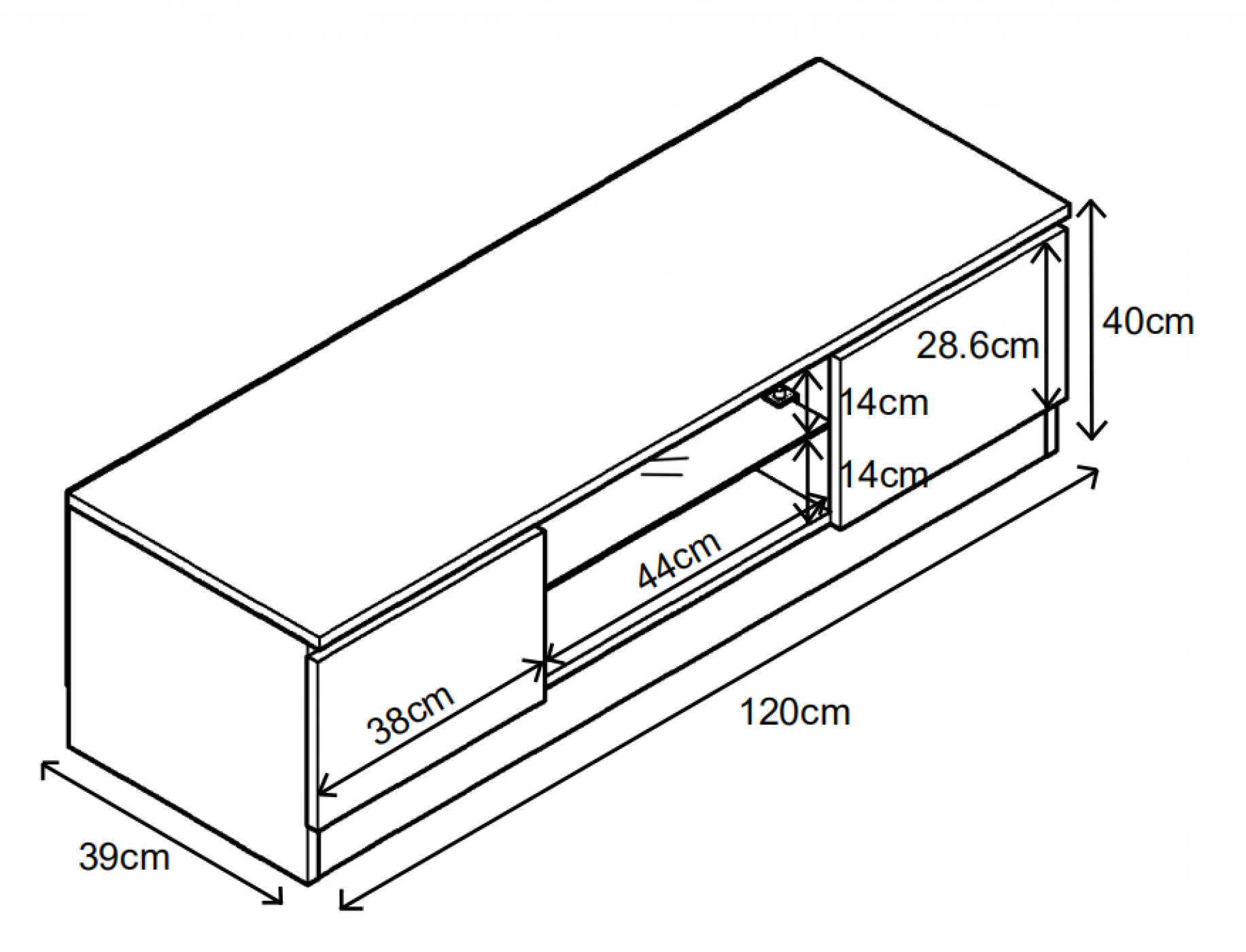 Meuble TV - Meuble TV - Eclairage LED - 120 cm de large - blanc - VDD World FR Meuble TV - Meuble TV - Eclairage LED - 120 cm de large - blanc - VDD World FR