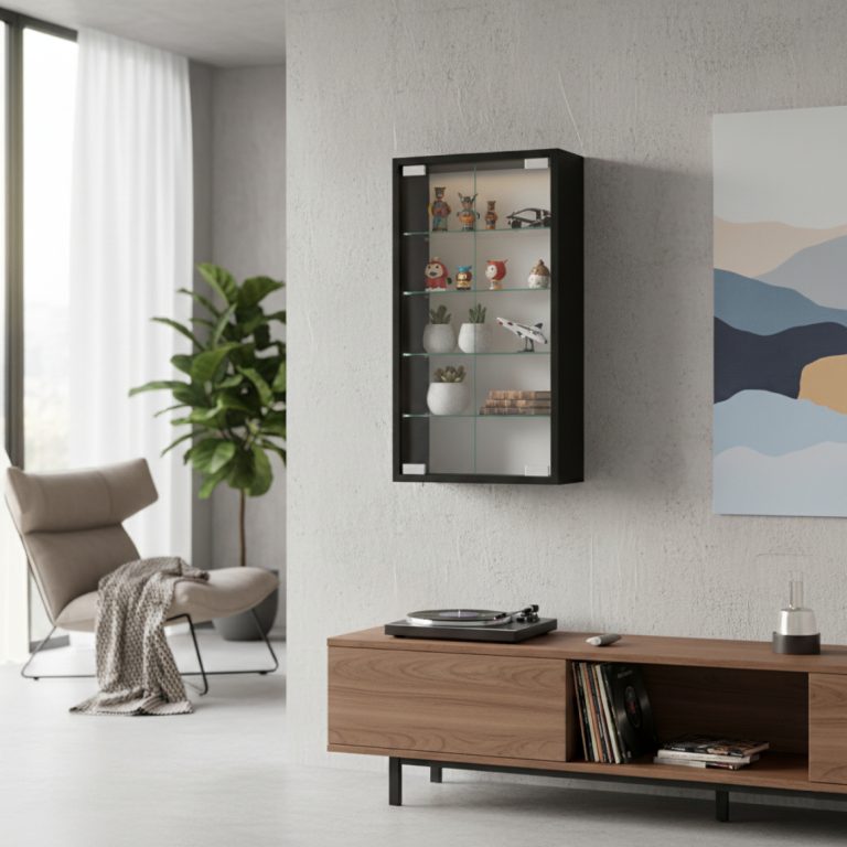 VDD Vitrine murale suspendue debout - 40 x 60 x 13 cm - image alternative