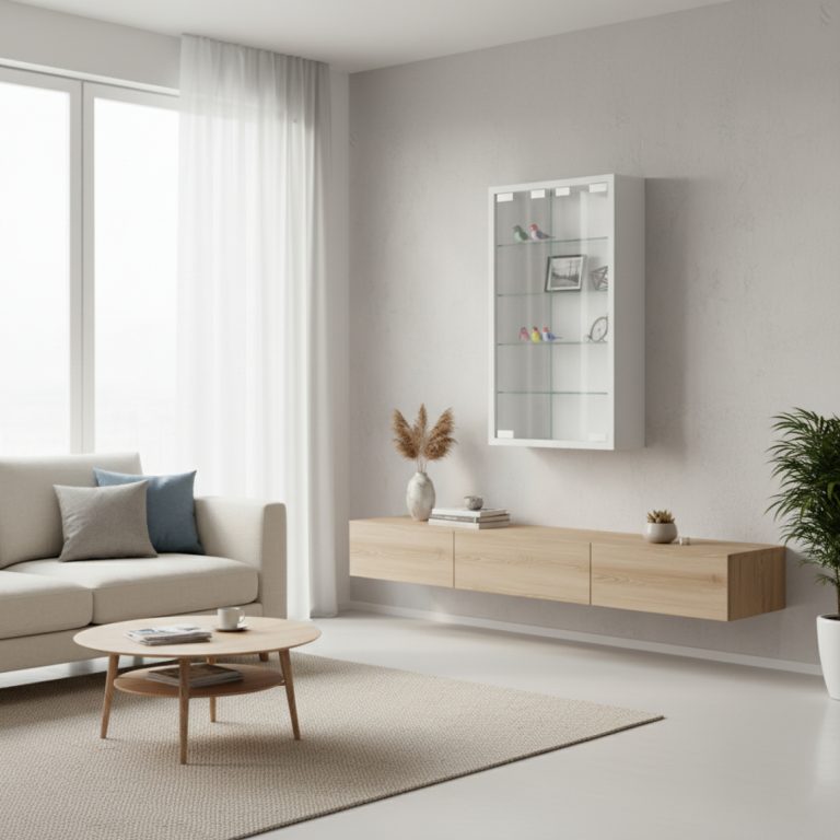 VDD Vitrine murale suspendue debout - 40 x 60 x 13 cm - image alternative