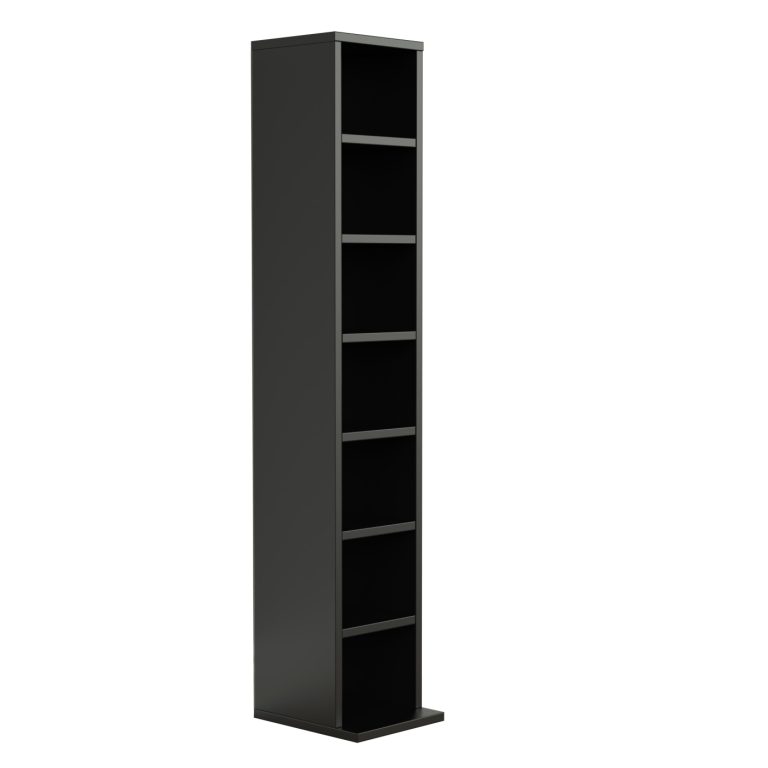VDD - Armoire murale - 7 étagères - armoire de rangement - noir