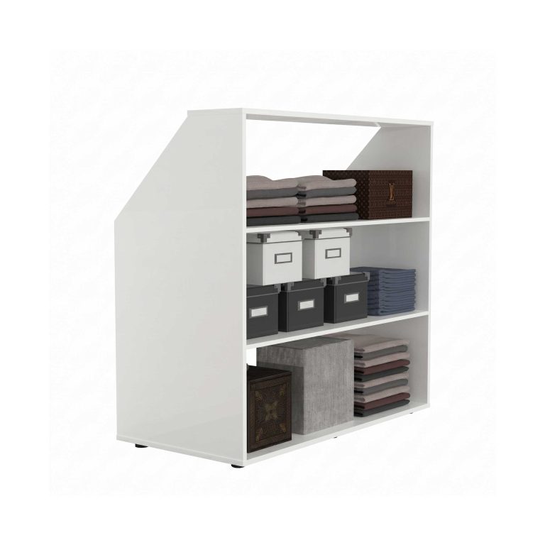 VDD - Armoire murale inclinée - Armoire murale inclinée blanche - Armoire à vêtements