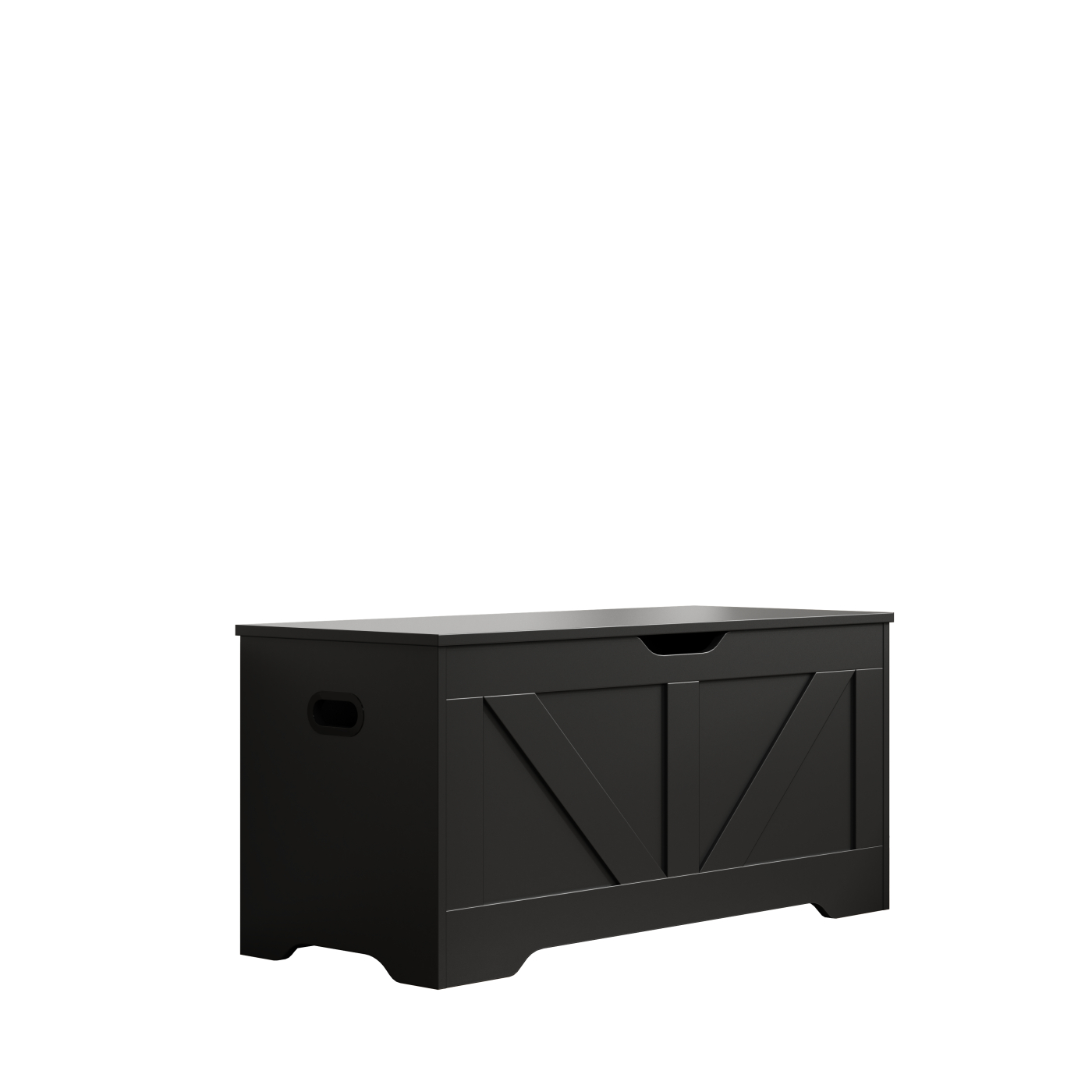 DMV - Coffre de rangement en bois - coffre à jouets - coffre à couvertures - noir - grand - VDD World FR DMV - Coffre de rangement en bois - coffre à jouets - coffre à couvertures - noir - grand - VDD World FR