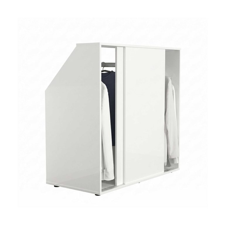 VDD - Armoire murale inclinée - Armoire à vêtements - Armoire à vêtements blanche - Blanche