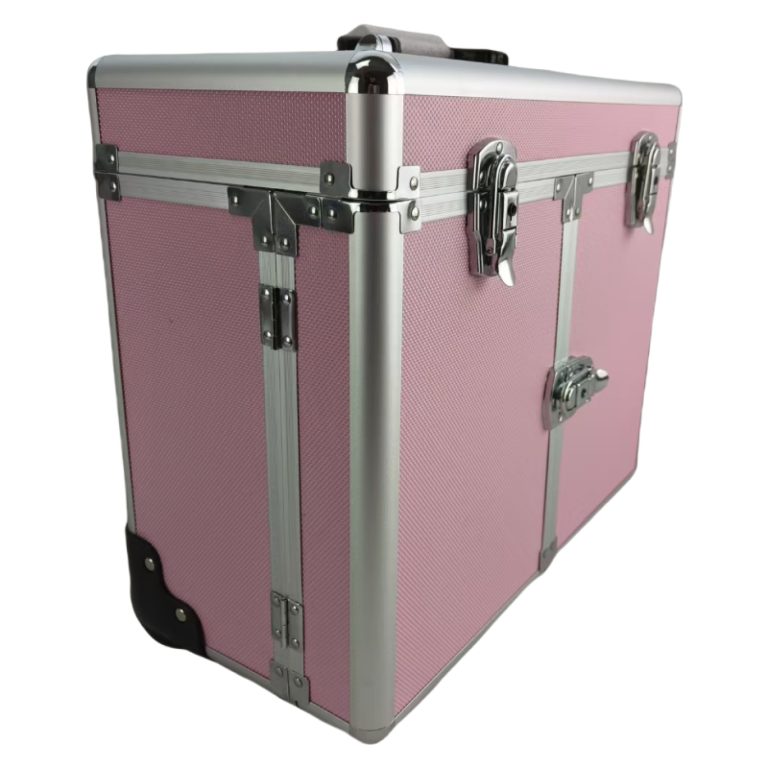 VDD - Mallette de coiffeur - chariot de coiffeur – Mallette de coiffeur – Chariot de coiffeur – Rose