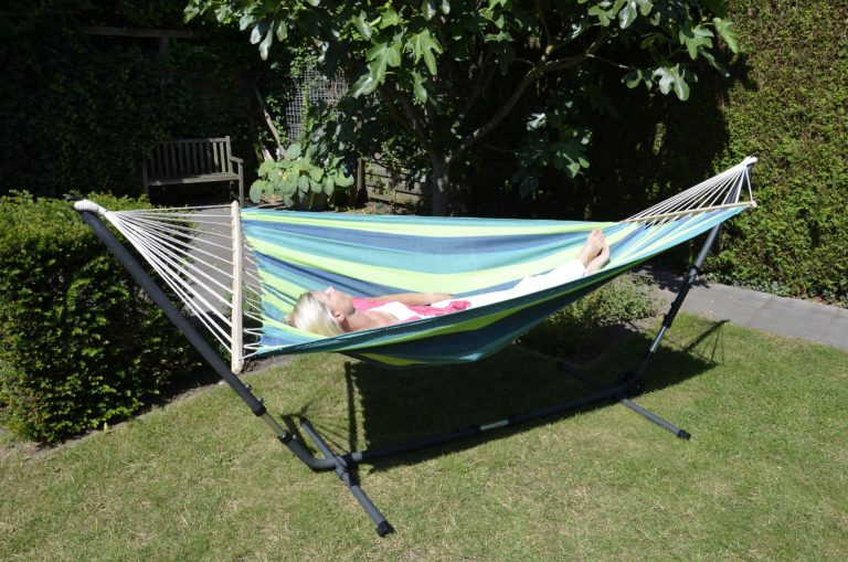 VDD - hamac - 220 x 160 - vert multicolore - pour 2 personnes - image alternative