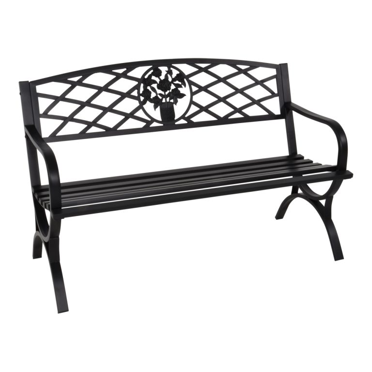 VDD - garden bench - black - 2 persons - 60x127x85