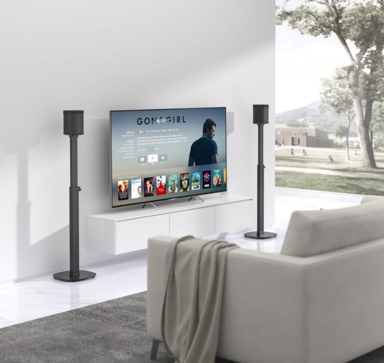 Pied d'enceinte Deluxe - compatible avec Sonos® One et Sonos® One SL - réglable en hauteur - image alternative