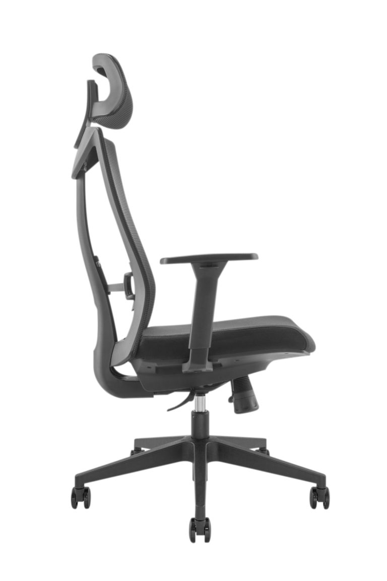Chaise de bureau deluxe ergonomique - chaise de bureau - entièrement réglable - tissu résille - image alternative