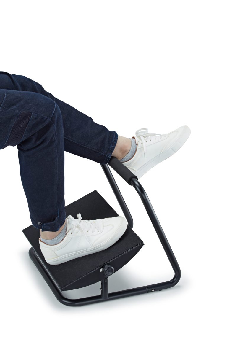 Repose-pieds bureau ergonomiquement réglable - repose-pieds - réglable en hauteur inclinable - image alternative