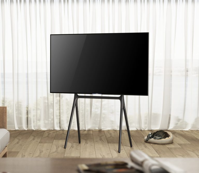 Support TV, Support écran télévision, forme chevalet - jusqu'à 70 pouces - image alternative