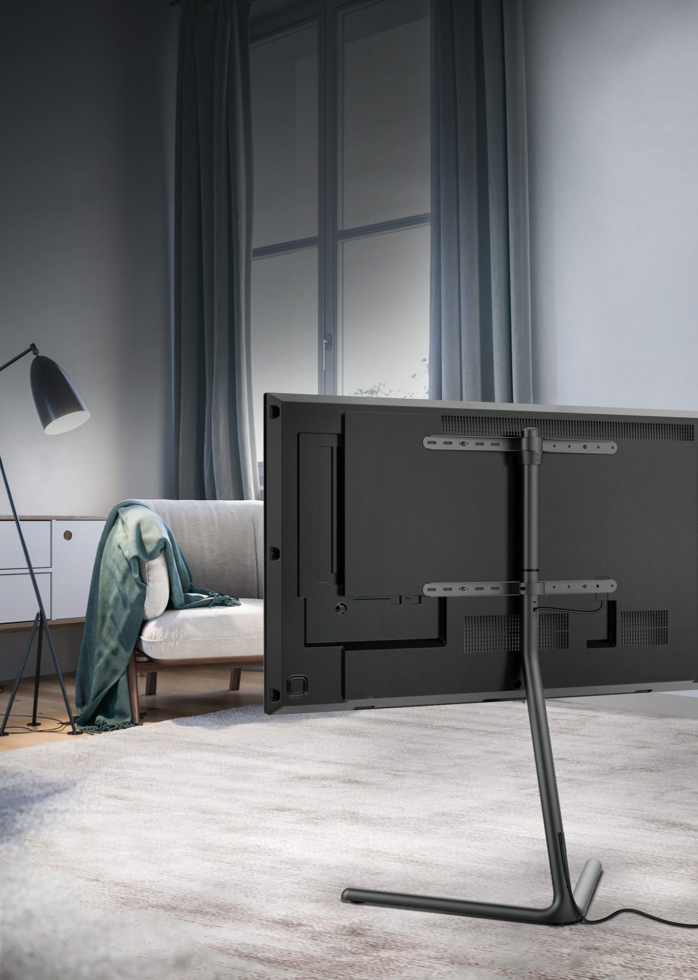 Meuble TV design studio moderne - Meuble TV - écran jusqu'à 70 pouces - image alternative