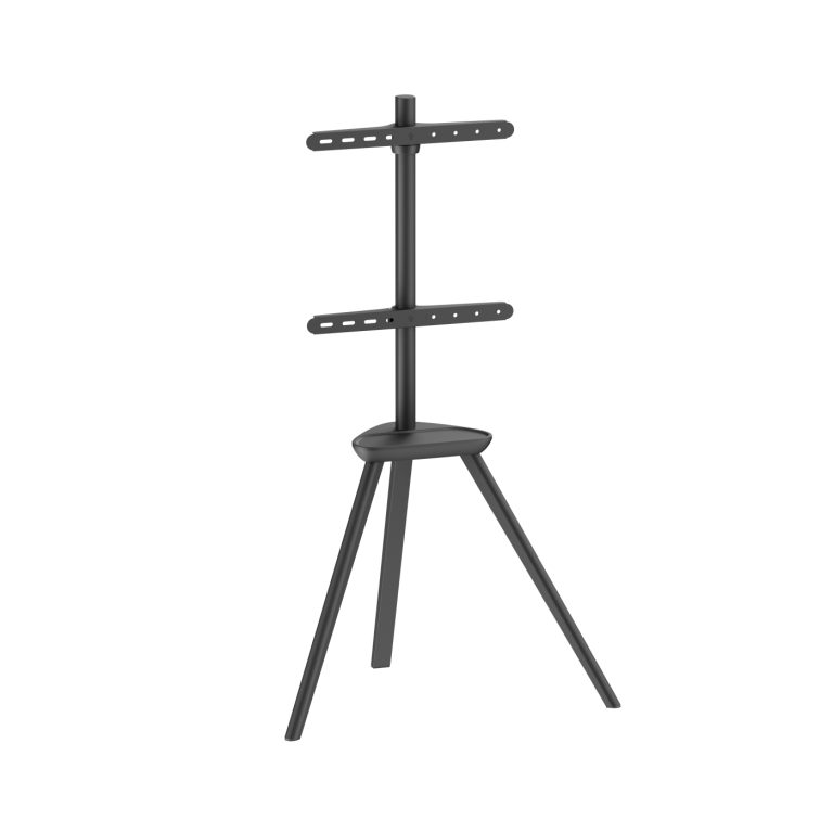 VDD TV Stand - Floor Stand - Studio Tripod - Easel Design - Jusqu'à 65 pouces - Noir