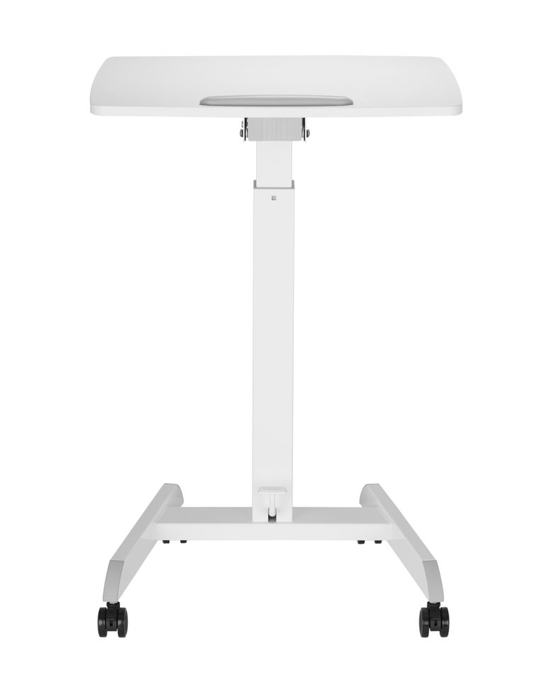 Bureau assis debout table d'ordinateur portable - bureau de présentation - mobile
