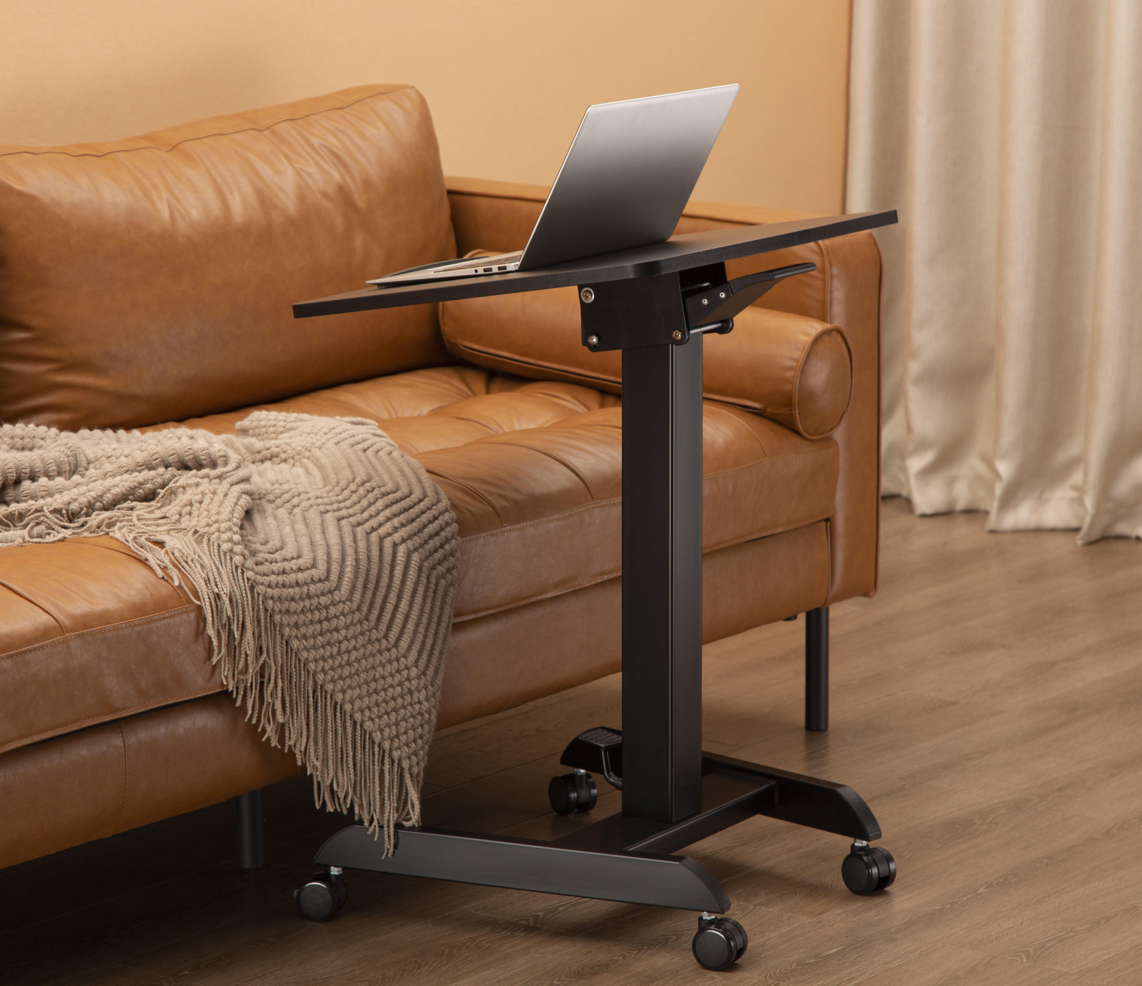 Bureau assis debout table d'ordinateur portable - bureau de présentation - mobile - VDD World FR Bureau assis debout table d'ordinateur portable - bureau de présentation - mobile - VDD World FR