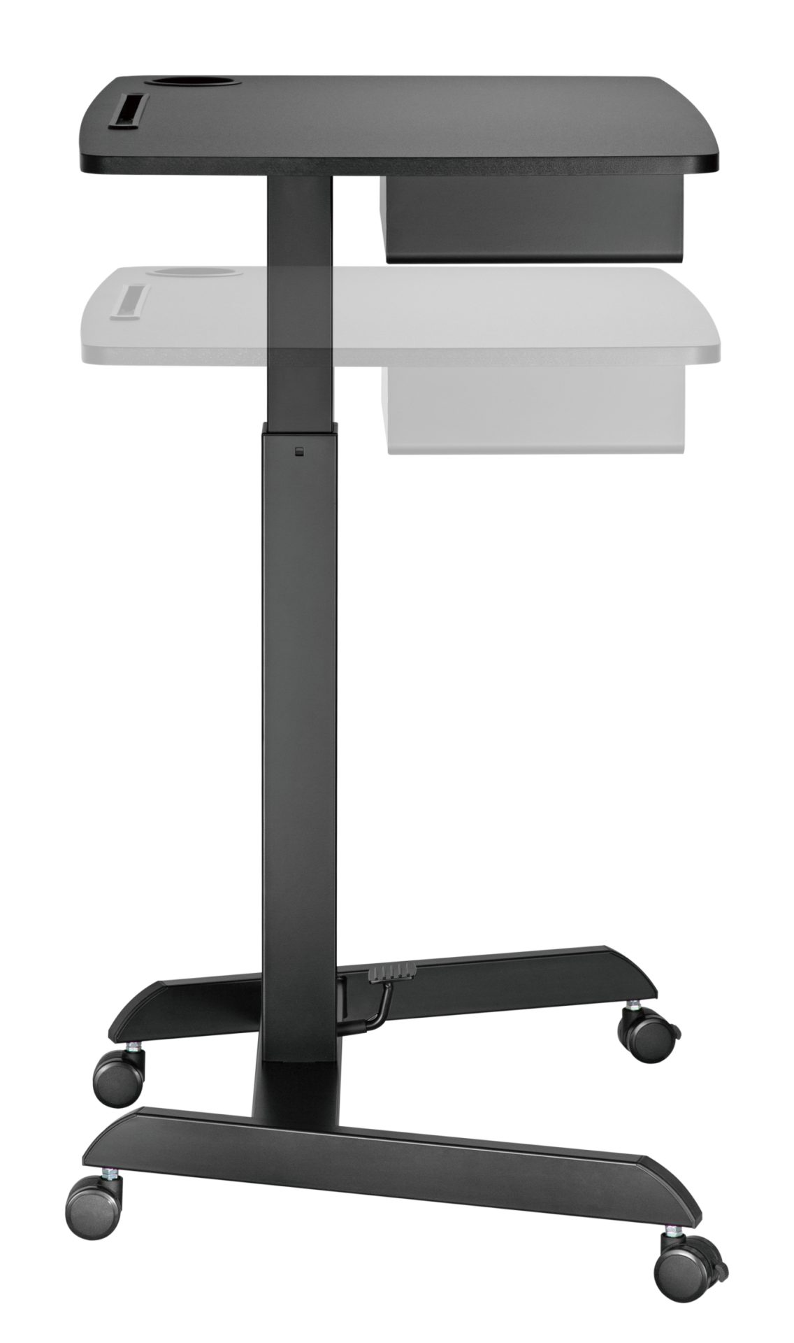 Bureau assis debout table d'ordinateur portable - bureau de présentation - mobile - VDD World FR Bureau assis debout table d'ordinateur portable - bureau de présentation - mobile - VDD World FR