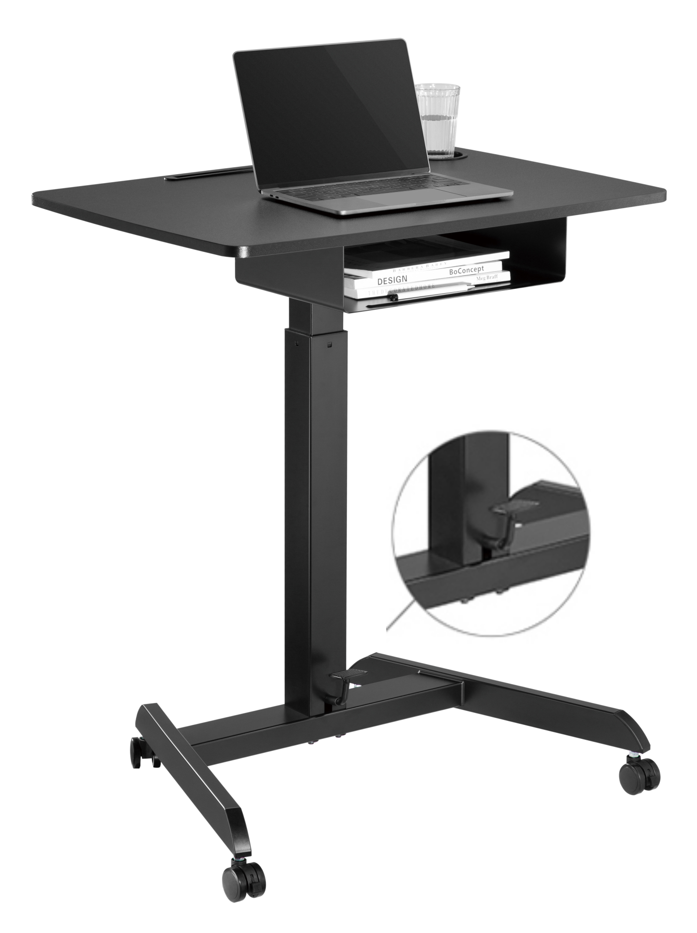 Bureau assis debout table d'ordinateur portable - bureau de présentation - mobile - VDD World FR Bureau assis debout table d'ordinateur portable - bureau de présentation - mobile - VDD World FR