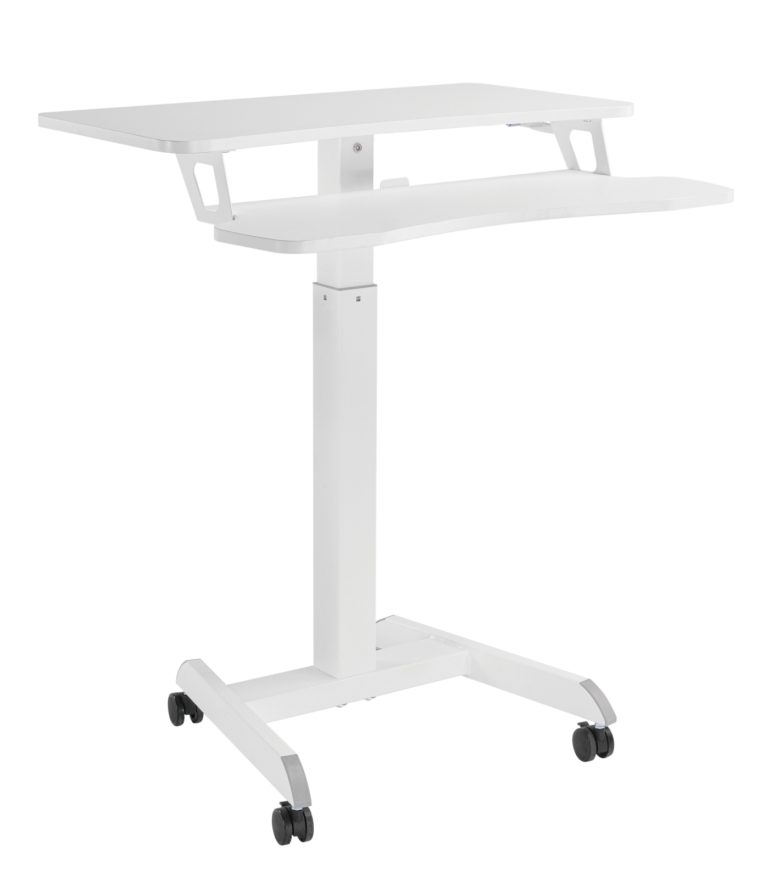 Table d'ordinateur portable de bureau assis-debout - mobile - réglable en hauteur
