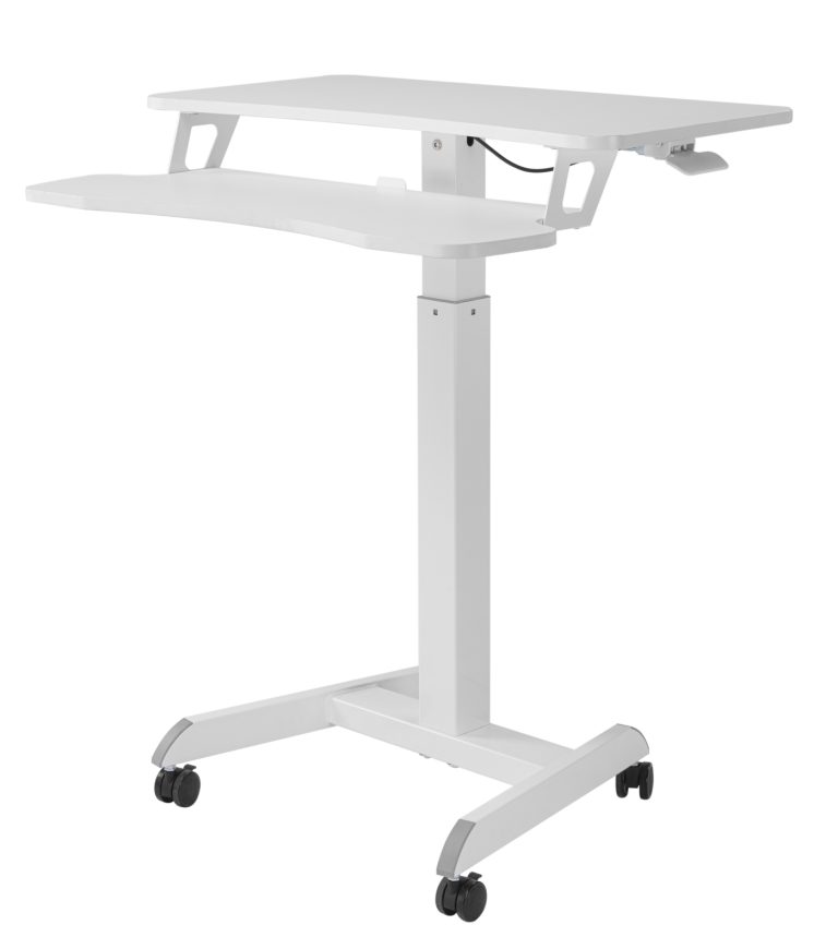Table d'ordinateur portable de bureau assis-debout - mobile - réglable en hauteur - image alternative