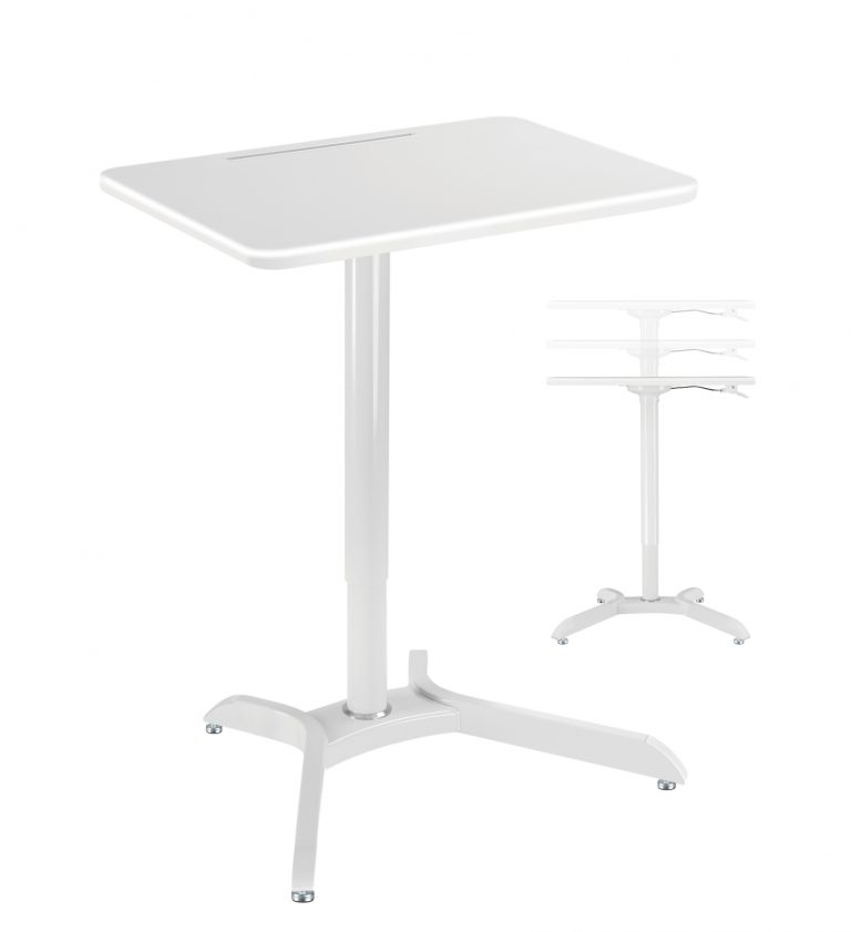 Bureau assis debout réglable - table pour ordinateur portable - plan de travail 71 cm x 50 cm