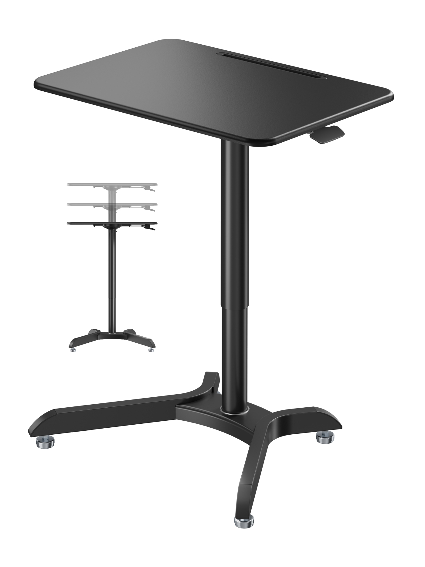Bureau assis debout réglable - table pour ordinateur portable - plan de travail 71 cm x 50 cm - VDD World FR Bureau assis debout réglable - table pour ordinateur portable - plan de travail 71 cm x 50 cm - VDD World FR