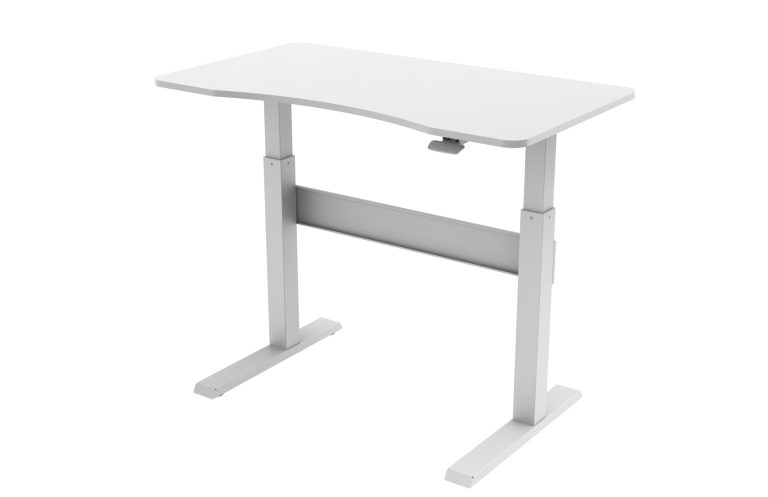 Support de bureau assis - table d'ordinateur portable - réglable en hauteur - 120 x 67,5 cm