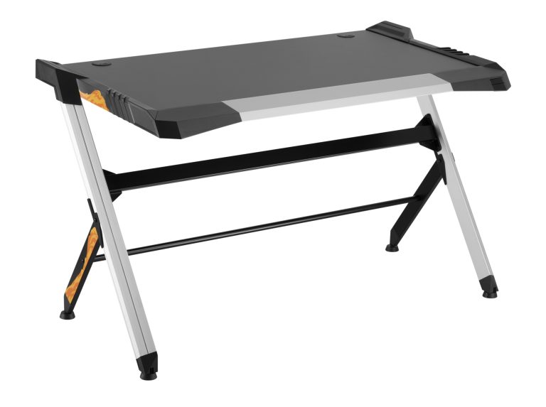 Table de bureau de jeu Thomas design - avec éclairage LED - installation de bureau de jeu