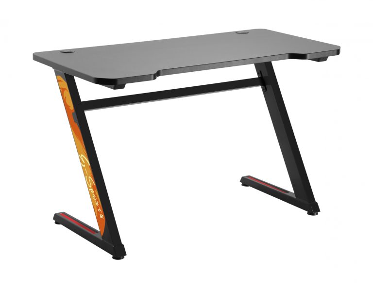 Bureau de jeu informatique bureau de jeu Thomas noir 120 cm x 60 cm