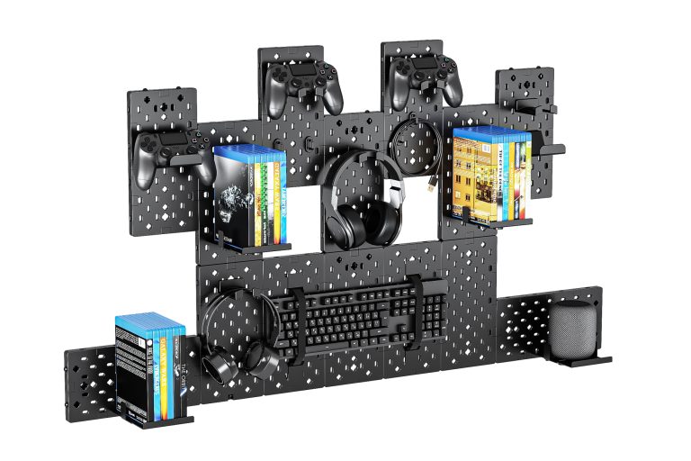 Accessoires de jeu système de rangement modulaire pour contrôleur, console, jeux et casque d'écoute
