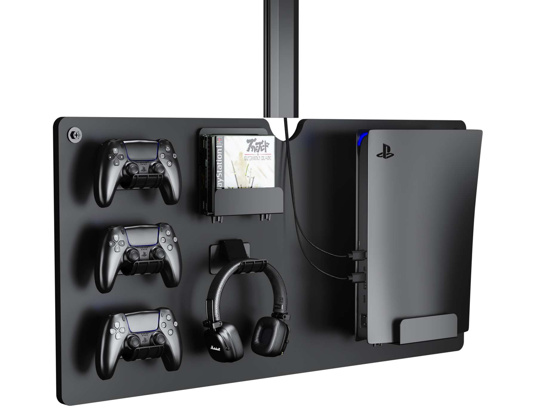 VDD - Etagère murale - pour ranger les manettes de console de jeu - casque d'écoute