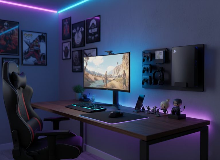 VDD - Etagère murale - pour ranger les manettes de console de jeu - casque d'écoute - image alternative