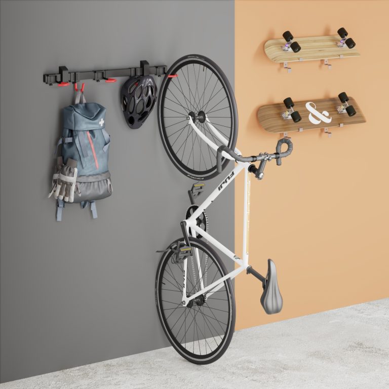 VDD Bicycle Suspension System - Bicycle Wall Bracket - Bicycle Rack - Bicycle Bracket for 3 Bikes - image alternative