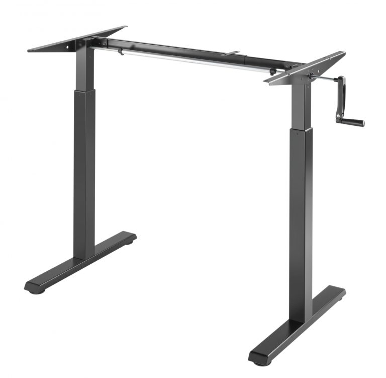 Cadre de bureau assis sur pied - réglable en hauteur - taille du bureau 90 à 140 cm