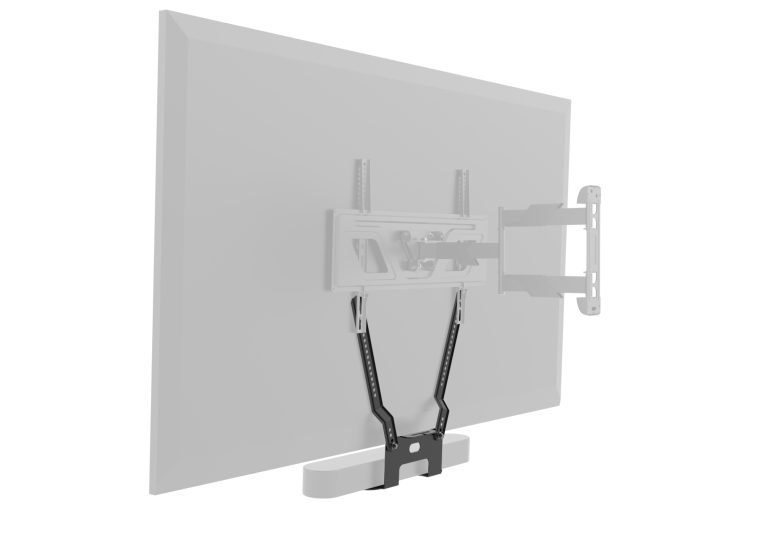 Support TV compatible avec barre de son Sonos Beam - montage Sonos Beam sous TV - image alternative